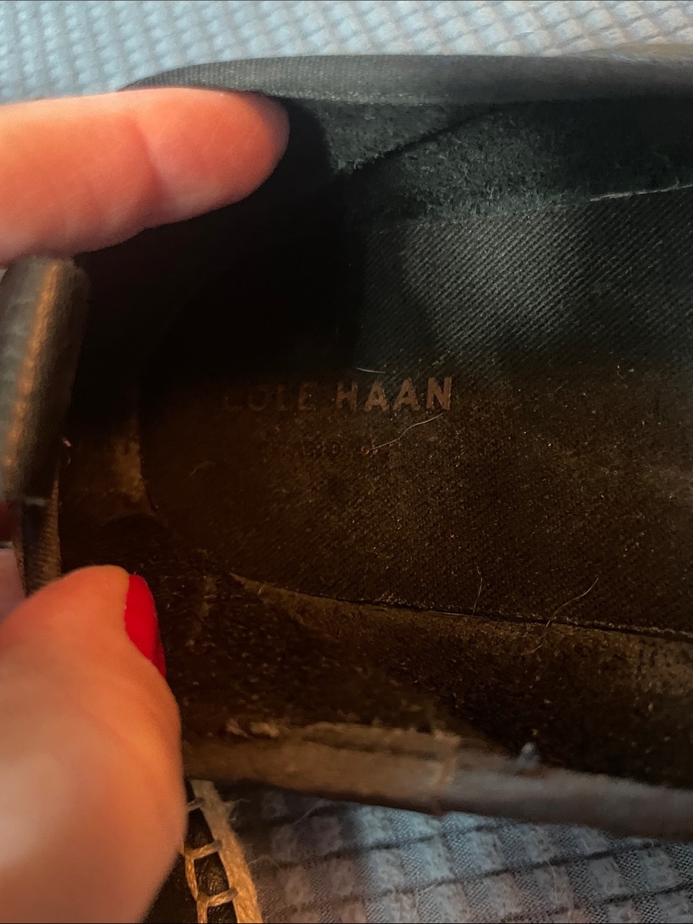 Cole Haan Black Leather Slip-On Women's Ballet Flats - Picture 2 of 6